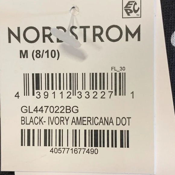 Nordstroms Kids' Knot Front Short Sleeve T-shirt Ivory Americana Dot Size 8 NWT - Picture 7 of 12